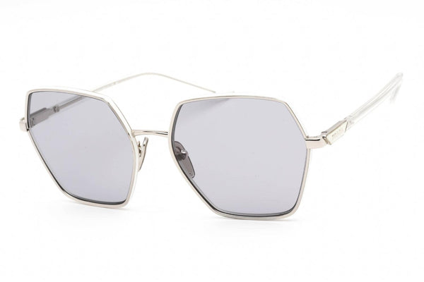 Prada Ladies Sunglasses Silver with Purple Lens Square PR56YS-1BC09M - WatchStatus Ltd