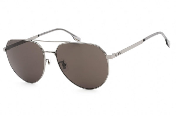Boss 1473/F/SK Men's Grey Titanium Pilot Sunglasses 06LB - WatchStatus Ltd
