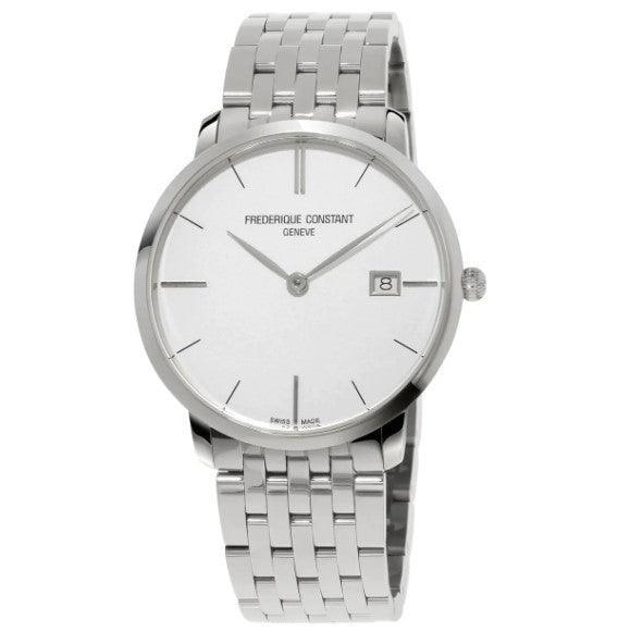 Frederique Constant Slimline Watch Men's Silver FC-220S5S6B - WatchStatus Ltd