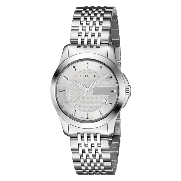Gucci G Timeless Ladies Watch Silver YA126501