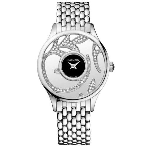 Balmain Elegance Arabesques Diamonds Ladies Silver Watch B19153366 - Watches