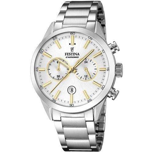 Festina clearance silver watch