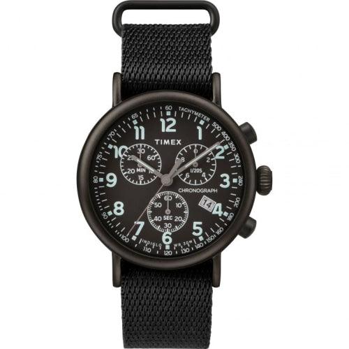 Timex Standard Men s Black Fabric Strap 41mm Watch TW2T21200