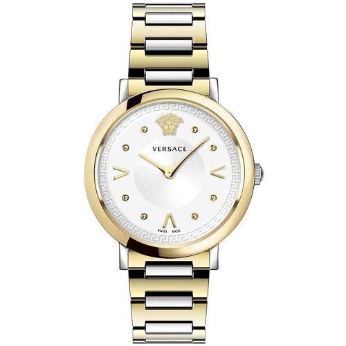 Versace VEVD005/19 Ladies Pop Chic Silver & Gold Swiss Watch