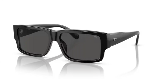Diesel Sunglasses Rectangle Black Frame DL2003 701/87