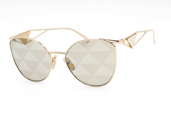 Prada PR50ZS Ladies Gold Cat Eye Sunglasses ZVN04T - WatchStatus Ltd