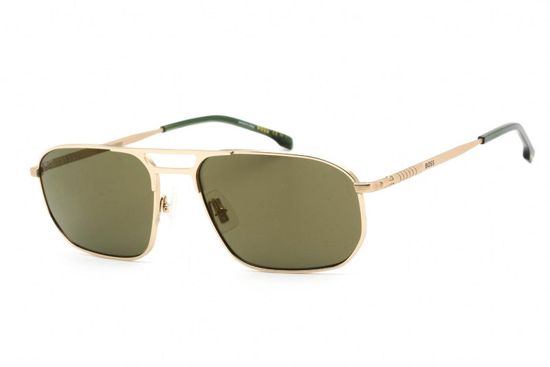 Boss 1446/S Men's Gold Mirror Rectangular Sunglasses 0J5G - WatchStatus Ltd