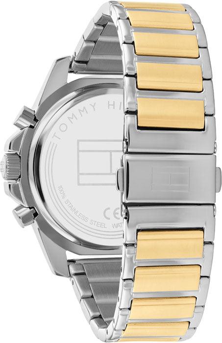 Tommy Hilfiger Mason Watch Men's Silver/Gold 1791937 - WatchStatus Ltd