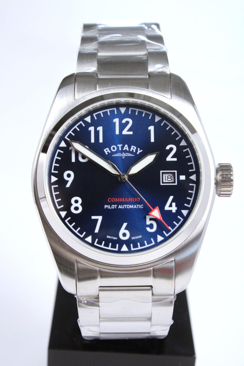 Rotary Commando Men's Watch Blue Dial Automatic GB05470/52 - WatchStatus Ltd