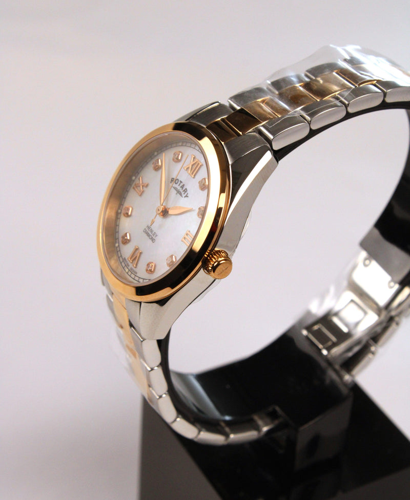 Rotary Henley Diamond Ladies Watch Two Tone LB05112/41/D - WatchStatus Ltd