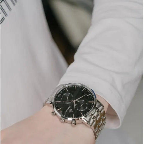 GANT Park Hill Day-Date II Men's Watch Black Silver GTG121012
