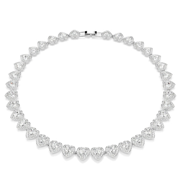 Swarovski x Ariana Grande Tennis Heart Necklace Silver 5720857
