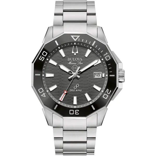 Bulova Marine Star Men's Watch Black Ceramic 96B434