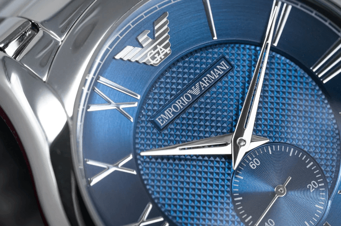 Emporio Armani Valente Men's Blue Dial Watch AR11085 - WatchStatus Ltd