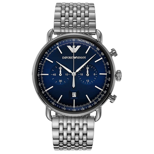 Emporio Armani Aviator Men's Watch Blue Dial Chronograph Watch AR11238