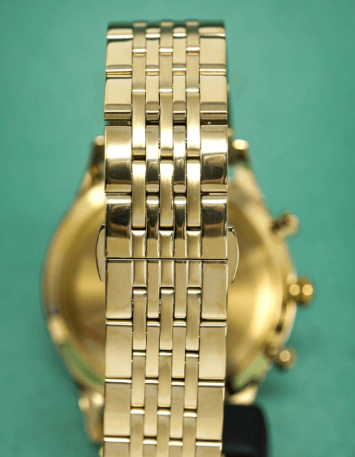 Emporio Armani Beta Men's Gold Chronograph Watch AR1893 - WatchStatus Ltd