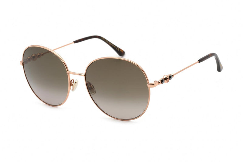 Jimmy Choo Birdie/S Sunglasses Ladies Rose Gold Round 006J - WatchStatus Ltd