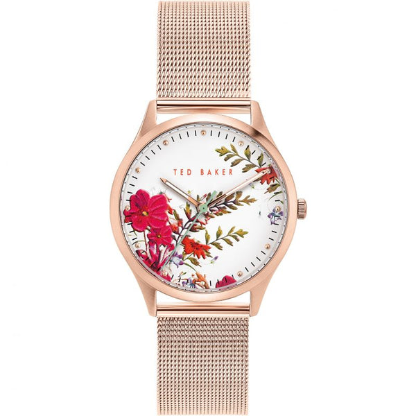 Ted Baker Phylipa Watch Ladies Rose Gold Floral BKPBGS013UO