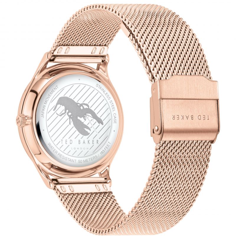 Ted Baker Phylipa Watch Ladies Rose Gold Floral BKPBGS013UO