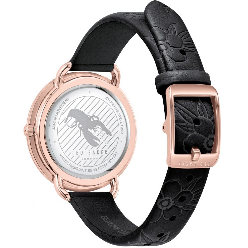 Ted Baker Ladies Watch Black Leather BKPHTS007UO