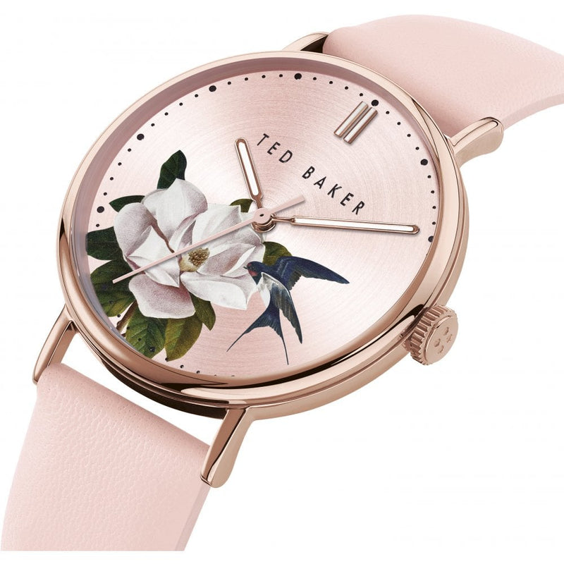 Ted Baker Phylipa Watch Ladies Pink Leather BKPPFF909UO