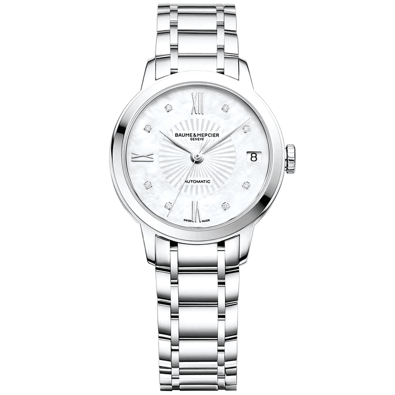 Baume & Mercier Classima Ladies Silver Diamond Watch BM0A10268