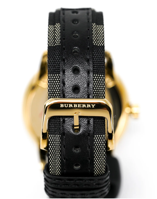 Burberry The Classic Watch Men's Horseferry Leather Gold BU10001