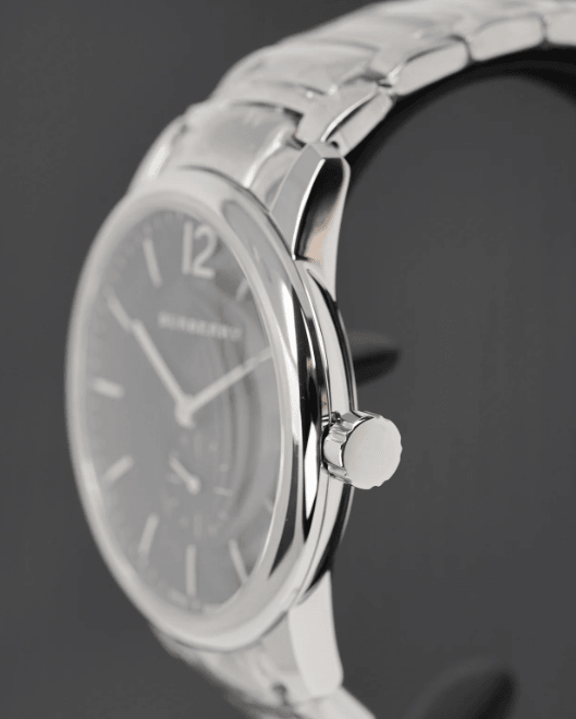 Burberry The Classic Watch Men's Silver / Black BU10005 - WatchStatus Ltd