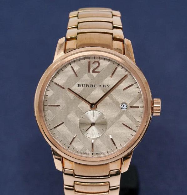 Burberry The Classic Watch Men's Rose Gold BU10013 - WatchStatus Ltd