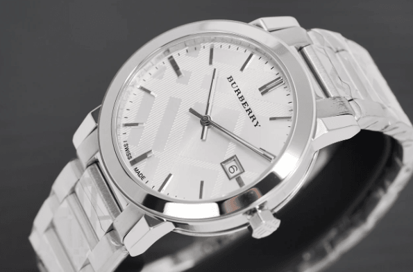 Burberry The City Watch Silver Nova Check BU9037 - WatchStatus Ltd