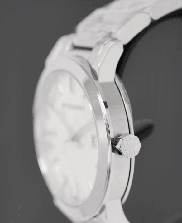 Burberry The City Watch Silver Nova Check BU9037 - WatchStatus Ltd