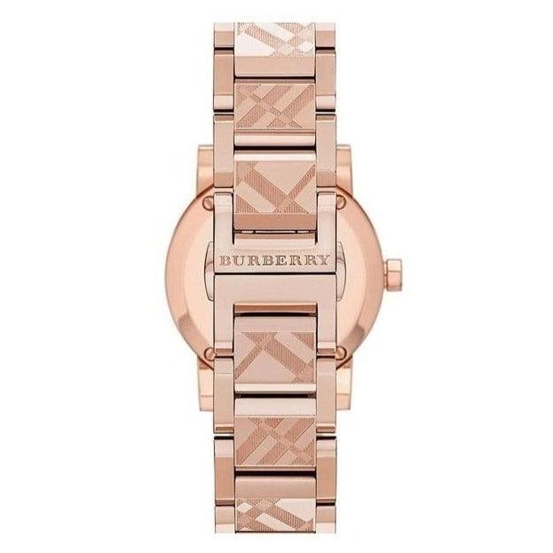 Burberry The City Ladies Watch Rose Gold Nova Check BU9039 - WatchStatus Ltd