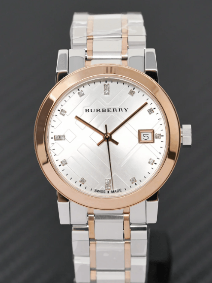 Burberry The City Ladies Two Tone Crystal Watch BU9127 - WatchStatus Ltd