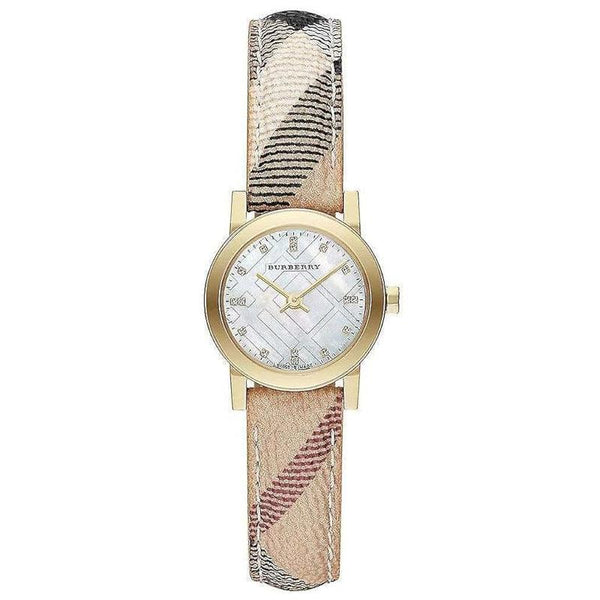 Burberry The City Watch Ladies Gold Nova Check BU9226 - WatchStatus Ltd