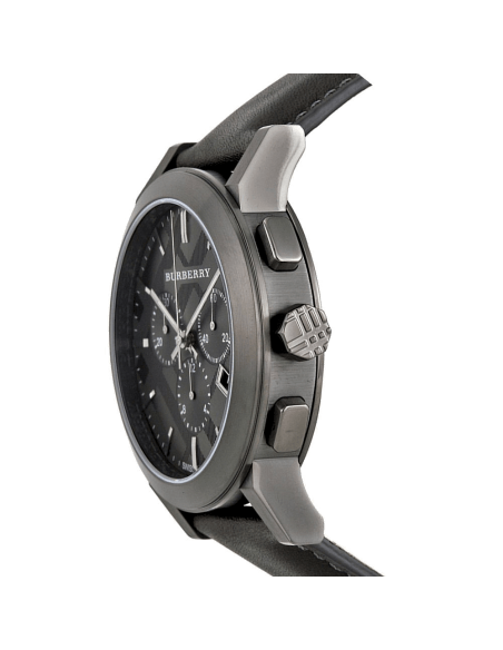 Burberry The City Men's Black Leather Watch BU9364 - WatchStatus Ltd