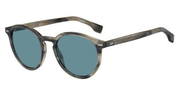 Boss 1365/S-0S05 Men's Blue Lens Round Sunglasses - WatchStatus Ltd