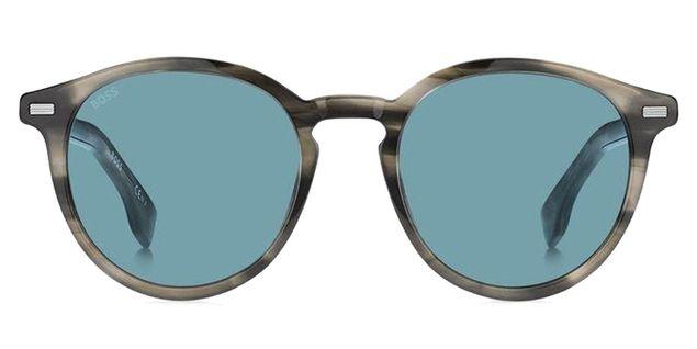 Boss 1365/S-0S05 Men's Blue Lens Round Sunglasses - WatchStatus Ltd