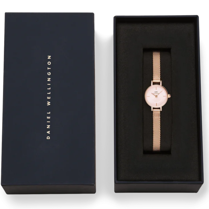 Daniel Wellington Petite Mini Ladies Watch Rose Gold Pink Dial DW00100743
