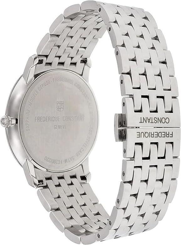 Frederique Constant Slimline Watch Men's Silver FC-220S5S6B - WatchStatus Ltd