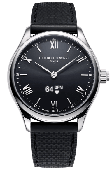 Frederique Constant Vitality Men's Black Smart Watch FC-287B5B6 - WatchStatus Ltd