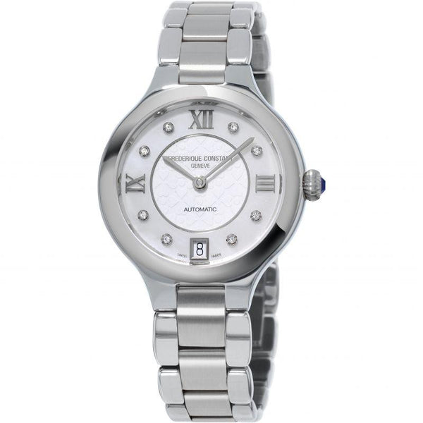 Frederique Constant Classic Delight Watch Ladies Diamond Silver FC-306WHD3ER6B - WatchStatus Ltd