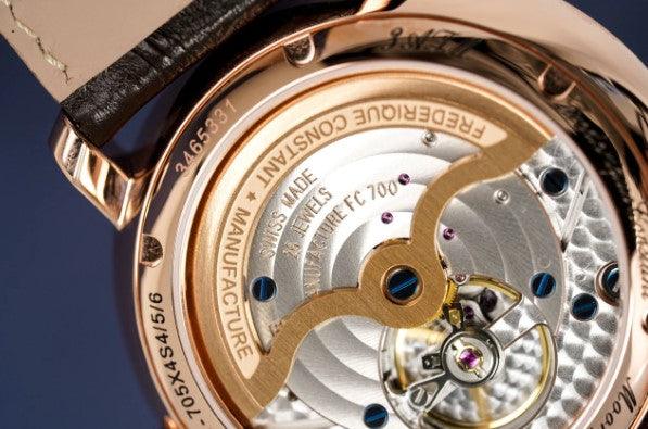 Frederique Constant Slimline Moonphase Watch Men's Rose Gold Automatic FC-705V4S4 - WatchStatus Ltd