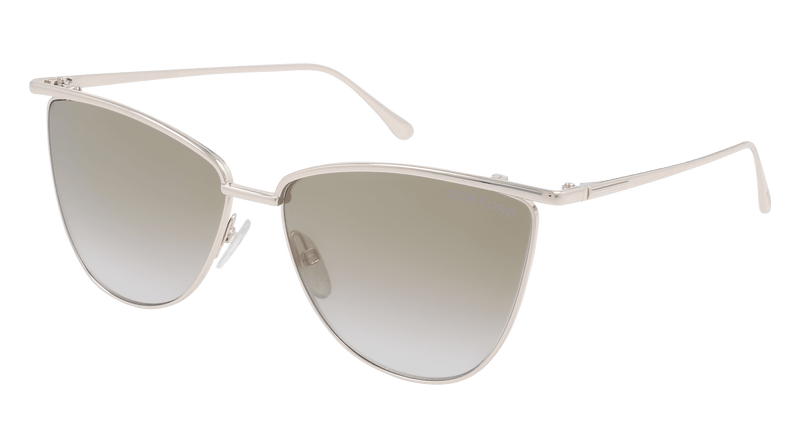 Tom Ford Veronica Cat-Eye Gold Ladies Sunglasses FT0684-28G - WatchStatus Ltd