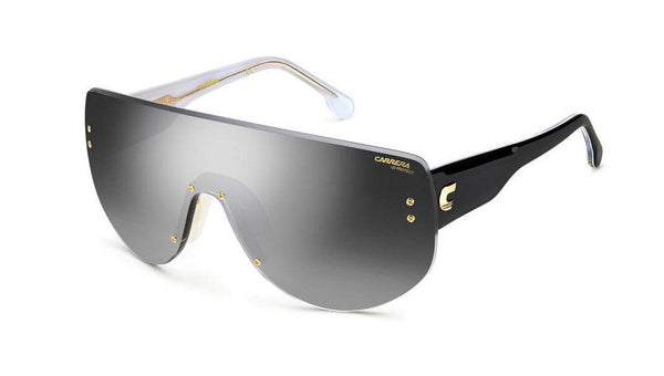 Carrera FlagLab 12 Black Mirror Shield Sunglasses 079D IC - WatchStatus Ltd