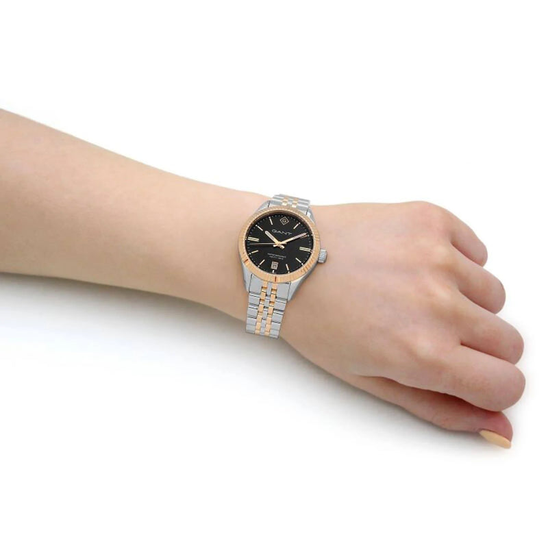 GANT Sussex Ladies Watch Two Tone Black Dial GTG136010