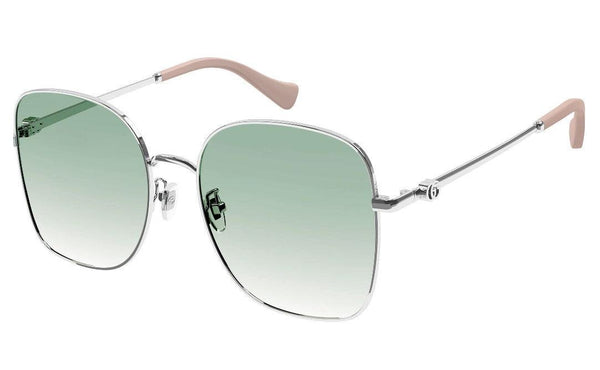 Gucci Ladies Green Gradient Silver Square Sunglasses GG1143S-004 - WatchStatus Ltd