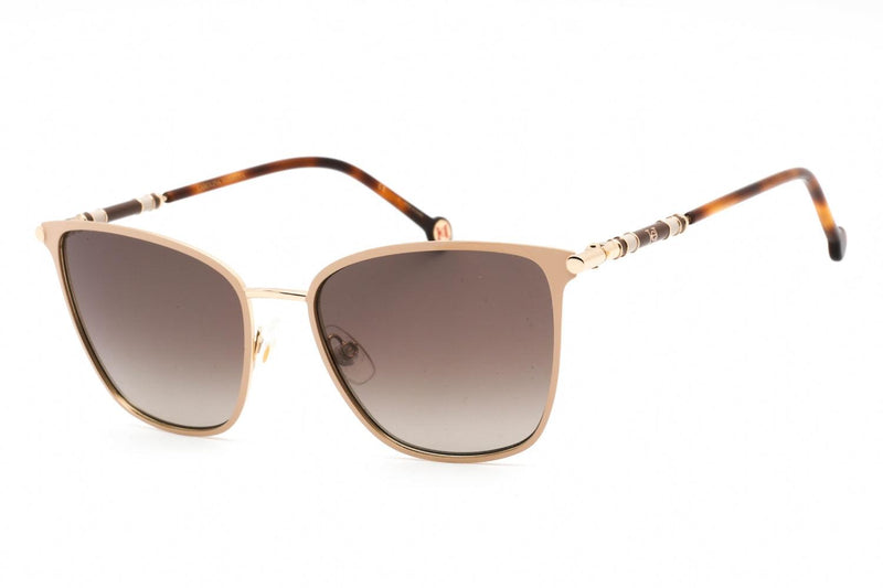 Carolina Herrera Gold Nude Ladies Brown Gradient Cat Eye Sunglasses 0BKUHA - WatchStatus Ltd
