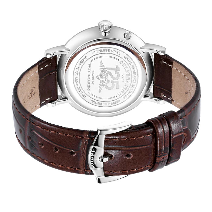 Rotary Moonphase Men's Watch Brown Leather GS05425/06