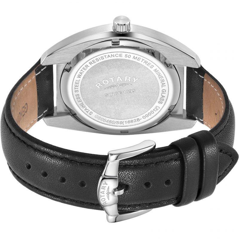 Rotary Avenger Sport Watch Men's Black Leather GS05480/59 - WatchStatus Ltd