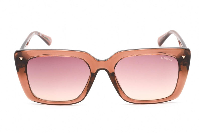 Guess Sunglasses Ladies Burgundy Square GU8243-71Z - WatchStatus Ltd